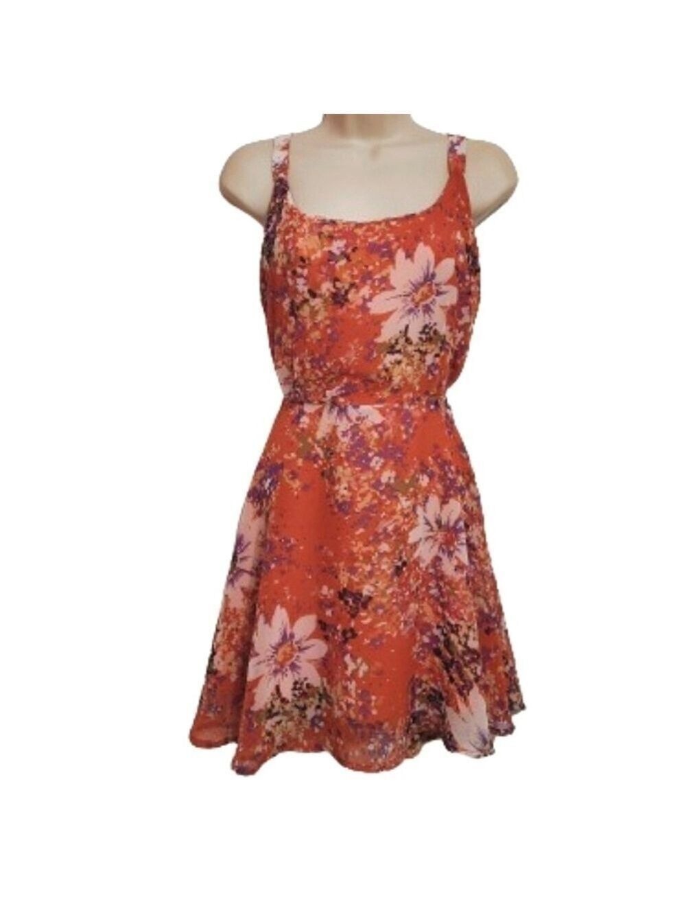 Lucca Couture Pink Floral Fit and Flare Mini Dress